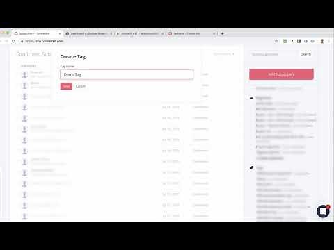 Convert Kit - How To Create A Tag & Use Tags