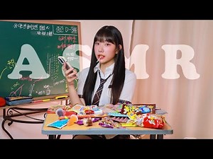 Student binge-eating snacks at school | Jelly Eating Sound Mukbang ASMR