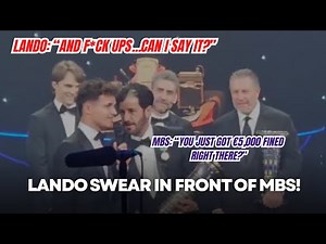 Lando Norris SWEARS in Front of FIA President and Instantly got €5,000 Fine 😂