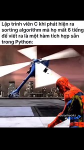 185K views · 1.2K reactions | Ở 1 vũ trụ khác, lập trình viên Python khi không có hàm tích hợp sẵn để làm dự án ‍♂️ #pythonprogramming #codinglife #programmerhumor ##DeveloperLife | VietnamWorks InTECH | Facebook