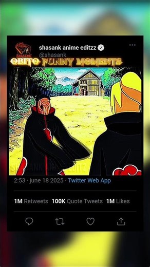 Obito Uchiha funny🤣😂 moment#shortfeed#short#animecharacter #naruto #toji