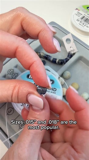 Not sure which beading wire to use? Let’s break down how to pick the perfect size for your next jewelry design. 👇 The trick is to match the wire diameter to your smallest bead hole — not just the bead size. Thicker wires give more strength, thinner wires give flexibility. Learn how to choose between .015", .018", and .024" so your jewelry lasts longer and drapes beautifully. #Beadalon #JewelryMakingTips #jewelrydesigner | Beadalon