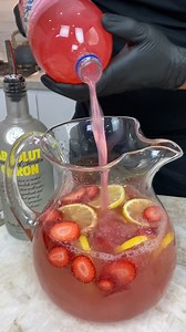 23K views · 1.2K reactions | Pink Moscato Strawberry Lemonade Sangria | Skyy John | Facebook