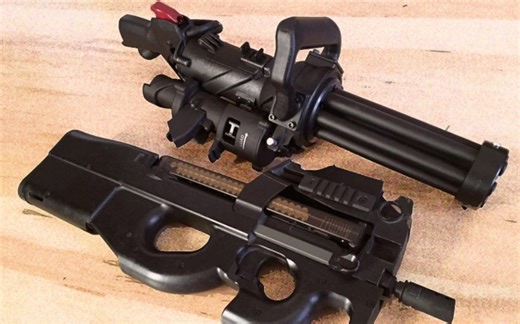 【世界上最小的转管机枪】XM556 Microgun实弹射击