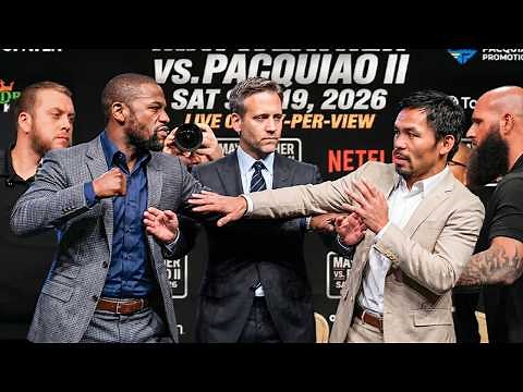 Floyd Mayweather HEATED First Face Off With Manny Pacquiao Ahead Of Rematch