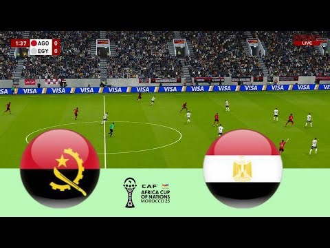 أنغولا vs مصر 🔴 بث مباشر | كأس أمم أفريقيا 2025 | PES 2021