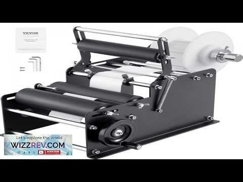 VEVOR Manual Round Labeling Machine 15 20pcs min Bottle Label Applicator for Round