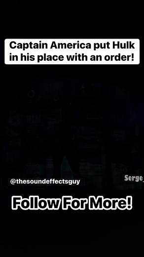 304K views · 15K reactions | Either Hulk respects him too much OR Captain  is just built like that! 藍 #thesoundeffectsguy #fblifestyle | The Sound Effects Guy | Facebook