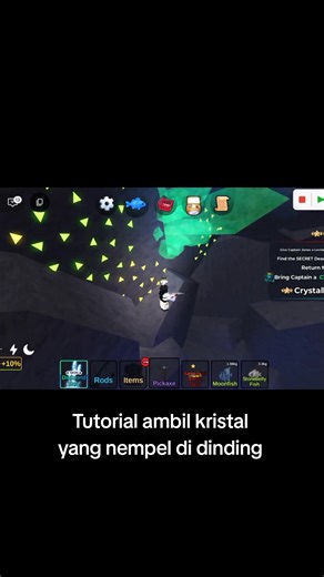 Tutorial Ambil Kristal di Dinding di Roblox