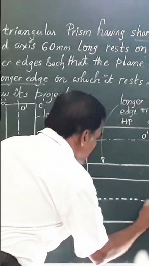 How to project a Triangular Prism/ Engineering Drawing