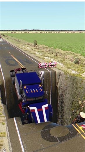 The Day The Road Split in Half – No Way to Escape! #beamngdrive