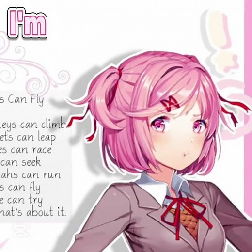 im not a dere! #ddlc #dokidokiliteratureclub #tsundere #natsuki