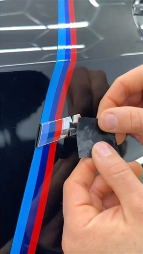 Black Forged Carbon “M” | BMW Fender Emblem DIY