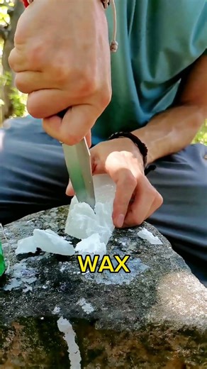 Tea Bag Wax Stove #camping #survival #bushcraft #outdoors #forest #lifehacks
