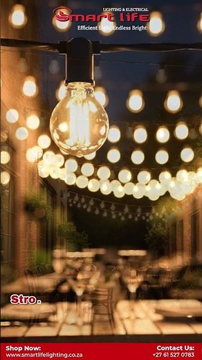 Solar LED Festoon Outdoor String Lights