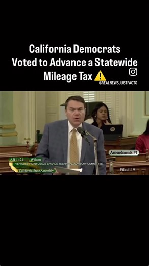 This is insane. We are told it’s just a “Study” but that’s how it starts then progresses like the Secret Annex. Wake up Californians! **CA Democrats just voted to advance a statewide Mileage Tax! On top of high gas and car taxes, they want to charge drivers 6 cents per mile! #california #newsom