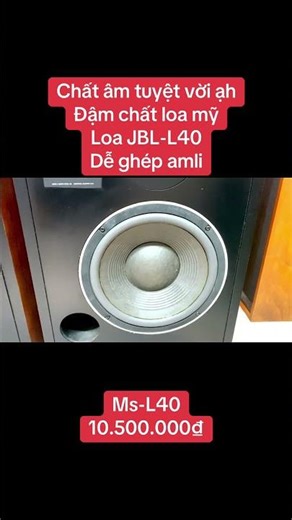 Chất âm tuyệt vời ạh-loa JBl-L40,zin,đẹp,dễ ghép amli..
