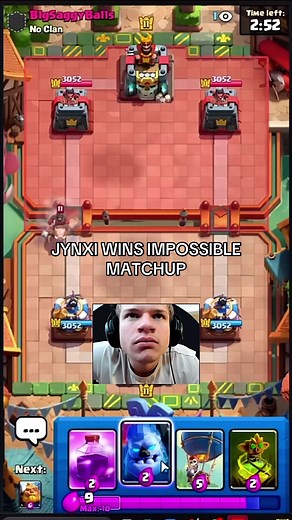 Jynxi wins random deck#clashroyaledaily #clashroyal #jynxzi #bowler #thatswhyweclash