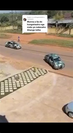 Dangerous Car Stunt in Residential Driveway