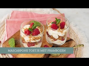 Mascarpone dessert with raspberries 🍨