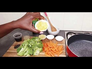 Broccoli, ginger and garlic sauce