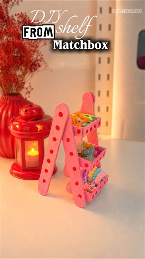 DIY Shelf from matchbox #shorts #craftyhome #craft #diyideas #handmade #youtube #papercraft