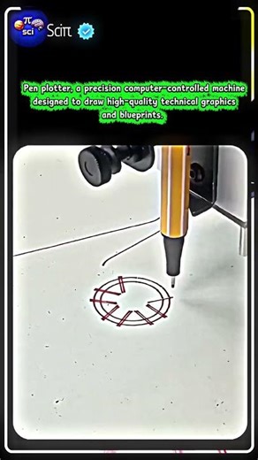 Pen plotter, a precision computer controlled machine #ai