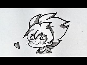 How to draw Goku chibi✨ Easy step by step | Dragon ball | Easy Anime Drawing