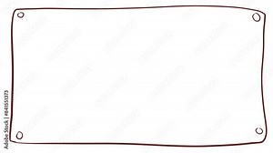 A simple cartoon frame moves as the animation progresses. There are circles in the corners.