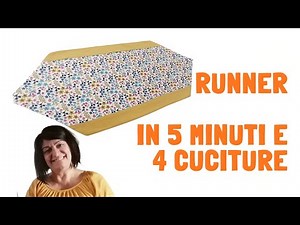 Runner in 5 minuti 🌸 e solo 4 cuciture | tutorial facile