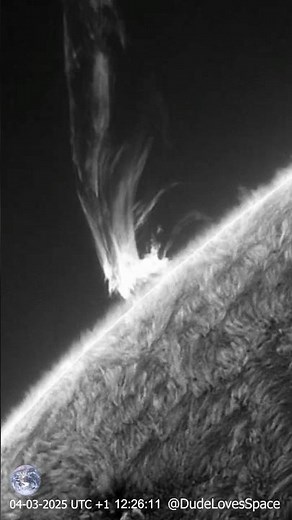 Coronal Mass Ejection! CME Seen Through My Solar Telescope #astronomy #space #solarsystem