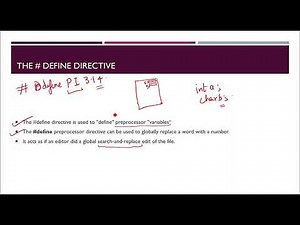 #define and #include Preprocessor Directives C Tutorial In Hindi #59