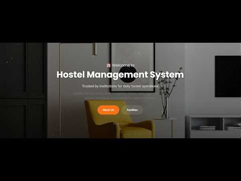 Hostel Management System Description