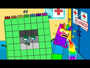 Doctor, Please Come to Checkup for Numberblocks 7 Got Sick - Numberblocks fanmade coloring story