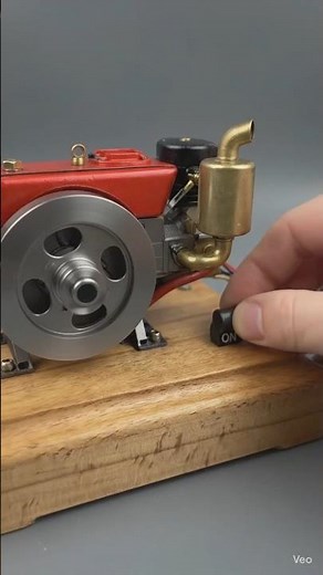 MUSA 1/8 2.6cc 4-stroke miniature gasoline engine model #diycrafts