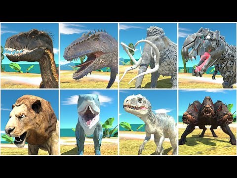 All Dinosaurs and Animals Mod Battle - Animal Revolt Battle Simulator