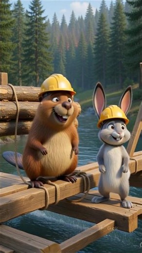 “Building the Bridge – Final Part (P-2) 🌉” #shorts #usavideo #movie #cartoon #ai #clips #rabbit