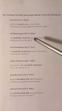 B1 German Grammar: Verbs and Prepositions Explained Simply #germanlanguage #german #studygerman