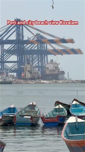 Kovalam port and beach city Kerala