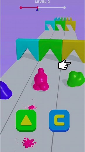 Fastest Blob Shape Runner #shorts