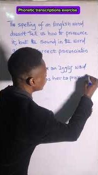 Phonetic transcription exercise#language #phonetics #pronunciation #britishenglish #english #goviral