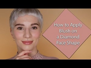 How to apply Blush on a Diamond Face Shape | Achieve Simple Natural Looking Cheeks