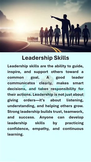 Leadership Skills #practiceenglish #LanguageGoals #easytalkenglish #englisheveryday