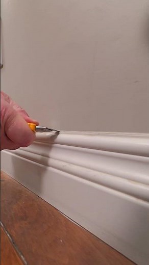 The Secret to Removing Baseboard!!! #diy #carpentry #construction