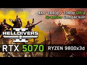 RTX 5070 in Helldivers 2 - 4K / 1440p / 1440p - Ultra Settings + ALL Graphics TESTED!