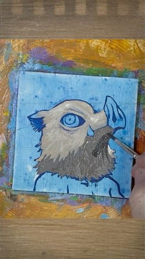 How to Paint Anime Inosuke Hashibira Demon Slayer 4 #anime #drawing #painting #paintingtutorial