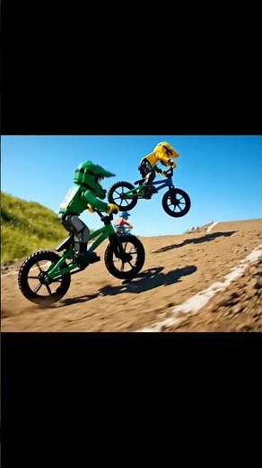 LEGO Downhill BMX Extreme Ride 🚴💨 | Cinematic Adventure #shorts #bmx