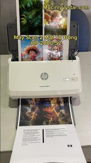 Máy scan HP 2000 S2, scan tài liệu 2 mặt tự động tốc độ nhanh. #mayscan #hp2000s2 #mayscan2mat