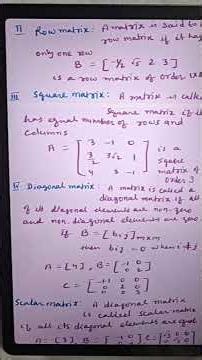 12th Maths brief intro.to Matrices chapter4 ncert