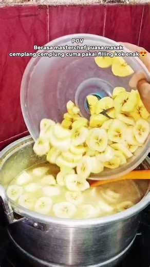 bikin kolak pakai filling😅